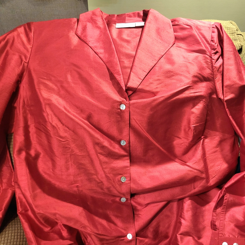 Worthington Red Tunic Blouse